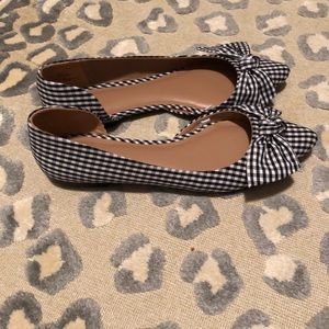 Target A New Day block and white gingham flats
